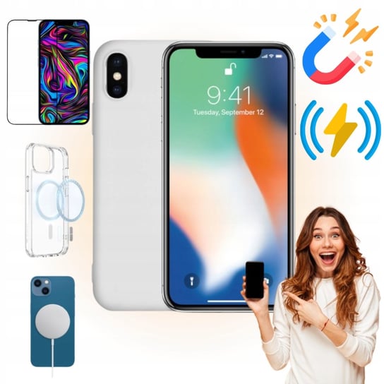 Etui iPhone XS MAX Obudowa Magsafe Biały Case Magnetyczny Pełna Ochrona Lemon Mobile