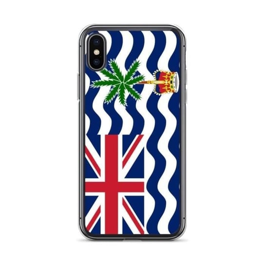 Etui iPhone XS z flagą Brytyjskiego Terytorium Oceanu Indyjskiego Inny producent (majster PL)