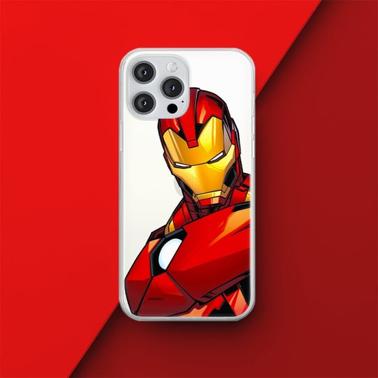 Etui Iron Man 005 Marvel Nadruk częściowy Przeźroczysty Producent: Samsung, Model: S23 Inna marka