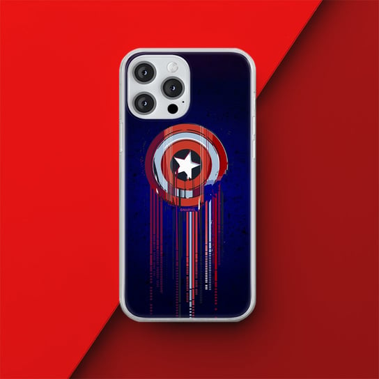 Etui Kapitan Ameryka 017 Marvel Nadruk pełny Granatowy Producent: Iphone, Model: 5/5S/SE ERT Group