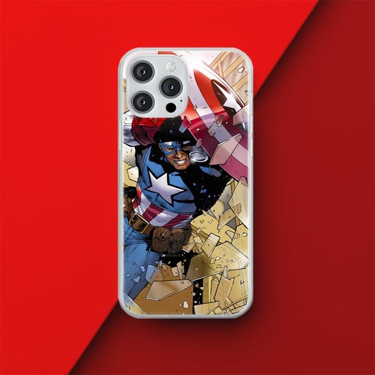 Etui Kapitan Ameryka 021 Marvel Nadruk pełny Wielobarwny Producent: Samsung, Model: S10e Inna marka