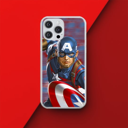 Etui Kapitan Ameryka 022 Marvel Nadruk pełny Wielobarwny Producent: Samsung, Model: S23 Inna marka