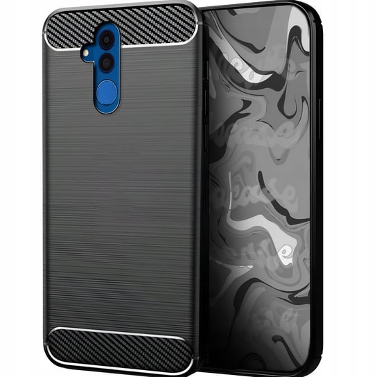 Etui Karbon Do Huawei Mate 20 Lite + Szkło 9H 5D Hello Case