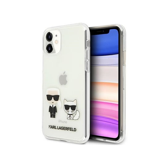 Etui Karl Lagerfeld KLHCN61CKTR Apple iPhone 11 hardcase Transparent Karl & Choupette Karl Lagerfeld