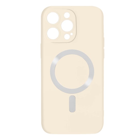 Etui kompatybilne z Magsafe do iPhone'a 14 Pro Półsztywne, miękkie w dotyku, białe Avizar