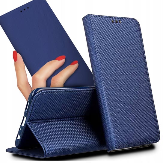 ETUI KSIĄŻKOWE GRANATOWY do SAMSUNG M53 5G Magnet Funnycase