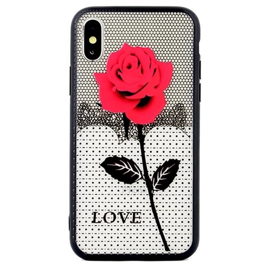 Etui Lace 3D iPhone 5/5S/SE wzór 1 (rose) Beline