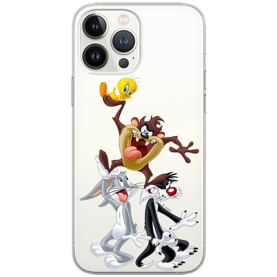 Etui Looney Tunes dedykowane do HTC U 11, wzór: Looney Tunes 001 Etui częściowo przeźroczyste, oryginalne i oficjalnie / Looney Tunes ERT Group