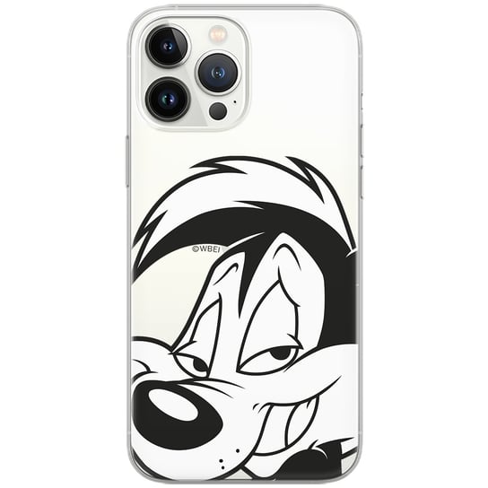 Etui Looney Tunes dedykowane do Huawei NOVA PLUS, wzór: Skunks Pepe Le Swąd 001 Etui częściowo przeźroczyste, oryginalne i oficjalnie / Looney Tunes ERT Group