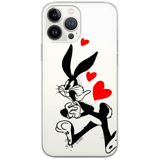 Etui Looney Tunes dedykowane do Iphone 5/5S/SE, wzór: Bugs 002 Etui częściowo przeźroczyste, oryginalne i oficjalnie / Looney Tunes ERT Group
