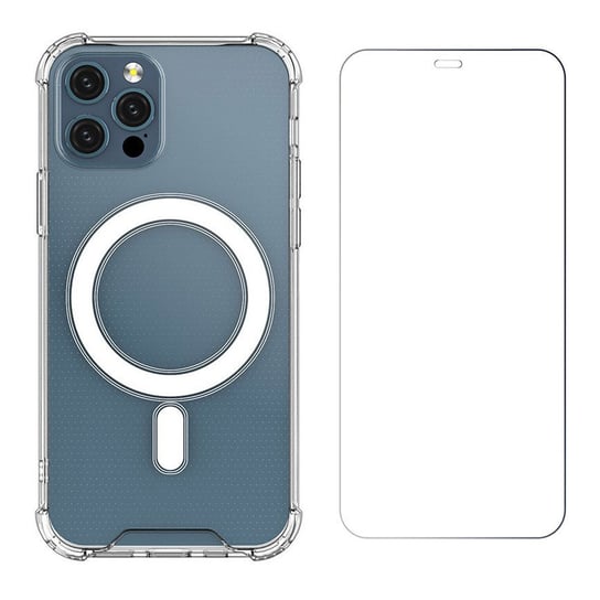 Etui Magnetic Case MagSafe do iPhone 12 / 12 Pro + szkło ochronne Braders