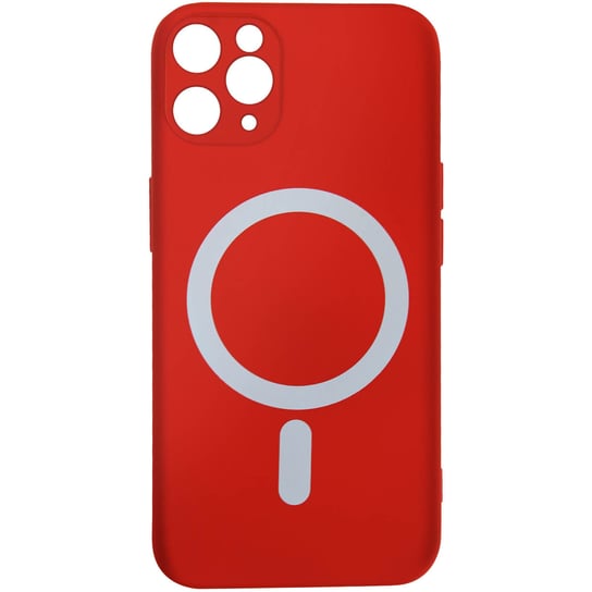 Etui MagSafe do iPhone 11 Pro Soft Touch Mate Raised Edges czerwony Avizar