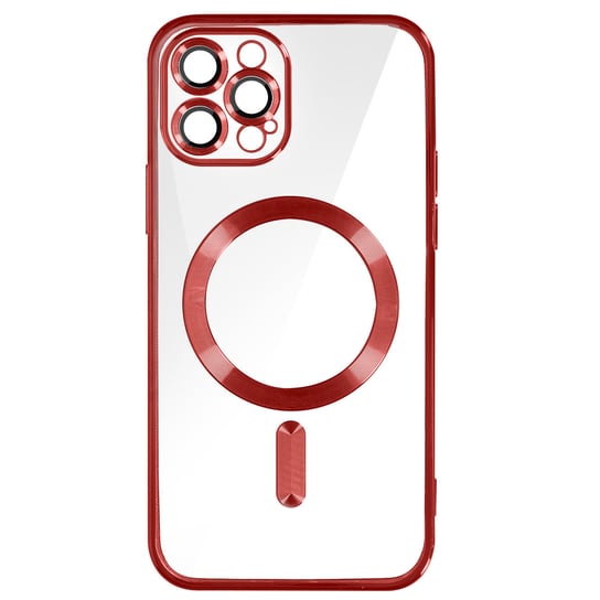Etui MagSafe do iPhone 12 Pro Silikonowe etui ochronne Camera czerwony Avizar