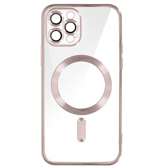 Etui MagSafe do iPhone 12 Pro Silikonowe etui ochronne Camera rózowy Avizar