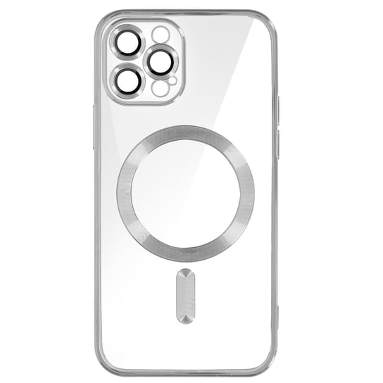 Etui MagSafe do iPhone 12 Pro Silikonowe etui ochronne Camera Srebrny Avizar