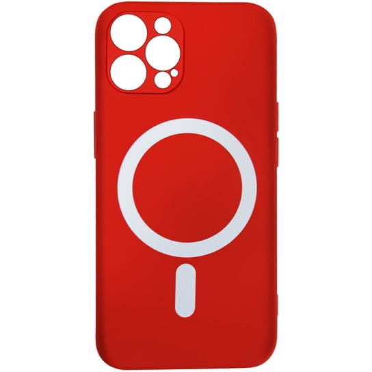 Etui MagSafe do iPhone 12 Pro Soft Touch Mate Raised Edges czerwony Avizar