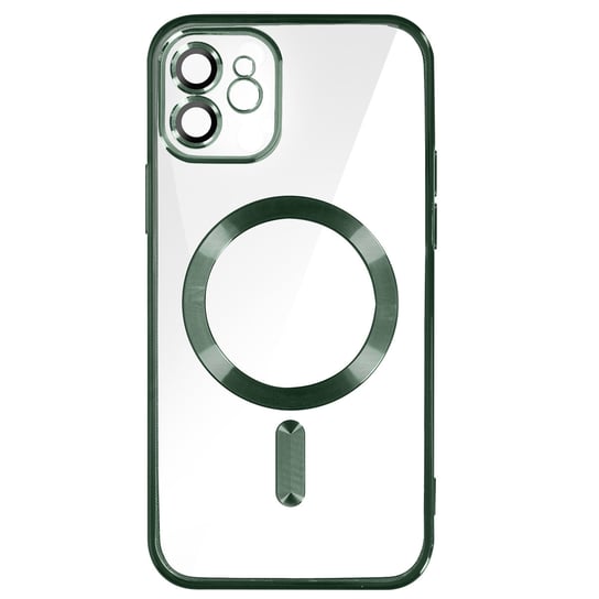 Etui MagSafe do iPhone 12 Silikonowe etui ochronne Camera zielony Avizar