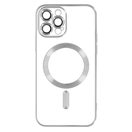 Etui MagSafe do iPhone 13 Pro Max Silikonowe etui ochronne Camera Srebrny Avizar