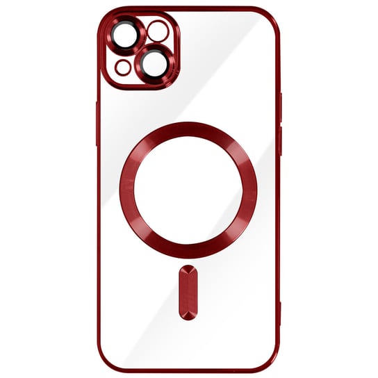 Etui MagSafe do iPhone 14 Plus Silikonowe etui ochronne Camera czerwony Avizar