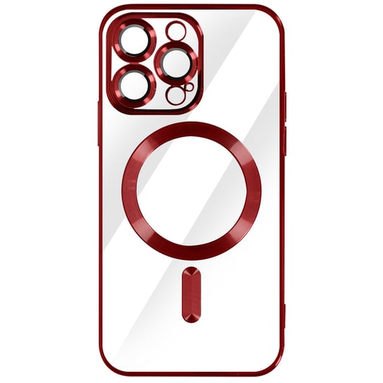Etui MagSafe do iPhone 14 Pro Max Silikonowe etui ochronne Camera czerwony Avizar