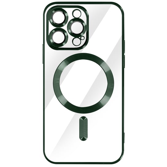 Etui MagSafe do iPhone 14 Pro Silikonowe etui ochronne Camera zielony Avizar