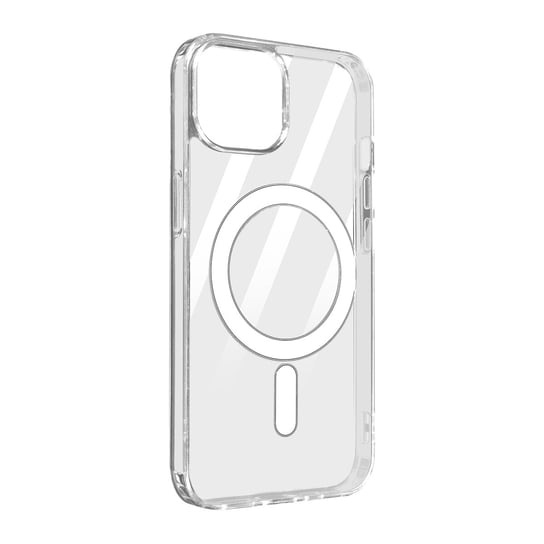 Etui MagSafe do iPhone'a 14 Plus z kółkiem magnetycznym, sztywne, przezroczyste Avizar