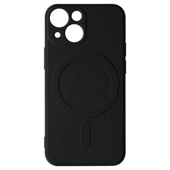 Etui Magsafe iPhone 13 Mini Silikonowe miękkie w dotyku wnętrze Mag Cover Czarne etui Avizar
