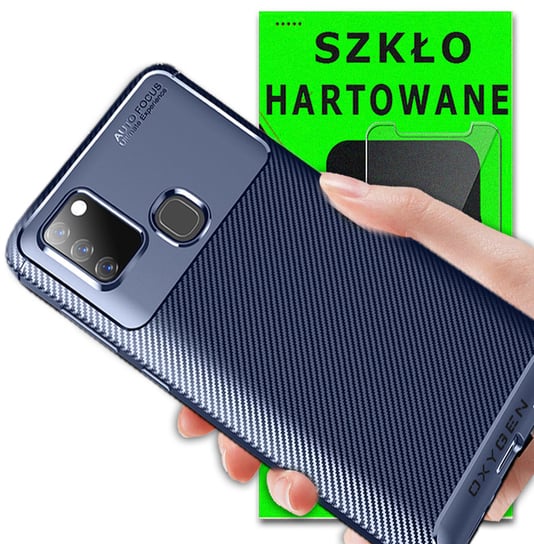 Etui Marki Oxygen Gt +Szkło Do Samsung Galaxy A21S OXYGEN