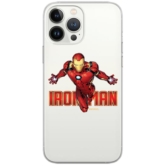 Etui Marvel dedykowane do Huawei P SMART 2021, wzór: Iron Man 030 Etui częściowo przeźroczyste, oryginalne i oficjalnie licencjonowane ERT Group