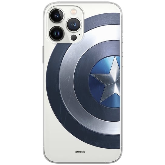 Etui Marvel dedykowane do Huawei P40 lite E, wzór: Kapitan Ameryka 006 Etui częściowo przeźroczyste, oryginalne i oficjalnie licencjonowane ERT Group