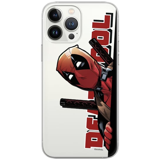 Etui Marvel dedykowane do Iphone 11 PRO MAX, wzór: Deadpool 002 Etui częściowo przeźroczyste, oryginalne i oficjalnie licencjonowane Marvel