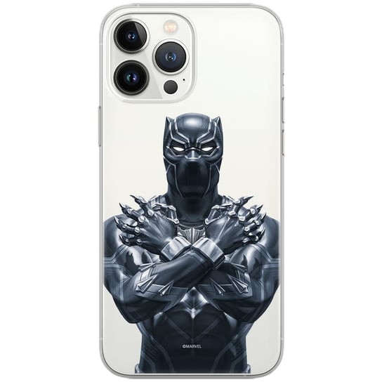 Etui Marvel dedykowane do Iphone 11, wzór: Czarna Pantera 012 Etui częściowo przeźroczyste, oryginalne i oficjalnie licencjonowane Marvel