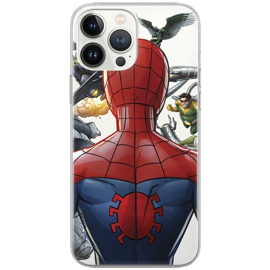 Etui Marvel dedykowane do Iphone 12 / 12 PRO, wzór: Spider Man 004 Etui częściowo przeźroczyste, oryginalne i oficjalnie licencjonowane Marvel