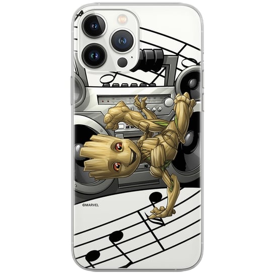 Etui Marvel dedykowane do Iphone 12 PRO MAX, wzór: Groot 004 Etui częściowo przeźroczyste, oryginalne i oficjalnie licencjonowane Marvel