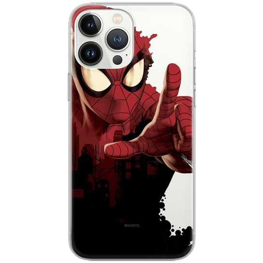 Etui Marvel dedykowane do Iphone 13 PRO MAX, wzór: Spider Man 006 Etui częściowo przeźroczyste, oryginalne i oficjalnie licencjonowane ERT Group