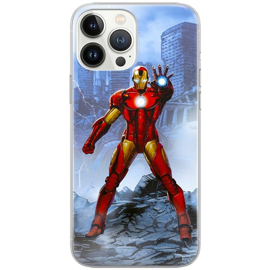 Etui Marvel dedykowane do Iphone 14 PLUS wzór: Iron Man 006 oryginalne i oficjalnie licencjonowane ERT Group