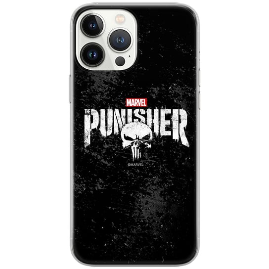 Etui Marvel dedykowane do Iphone 14 PRO MAX wzór: Punisher 003 oryginalne i oficjalnie licencjonowane ERT Group