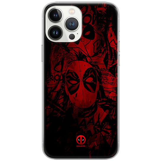Etui Marvel dedykowane do Iphone 14 PRO wzór: Deadpool 001 oryginalne i oficjalnie licencjonowane ERT Group