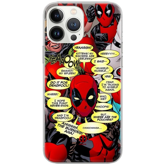 Etui Marvel dedykowane do Iphone 14 PRO wzór: Deadpool 008 oryginalne i oficjalnie licencjonowane ERT Group