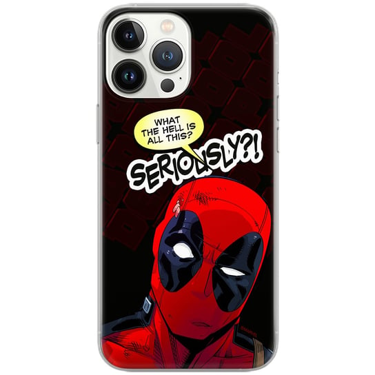 Etui Marvel dedykowane do Iphone 14 PRO wzór: Deadpool 010 oryginalne i oficjalnie licencjonowane ERT Group