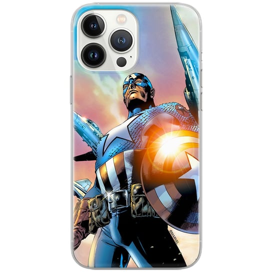 Etui Marvel dedykowane do Iphone 14 PRO wzór: Kapitan Ameryka 015 oryginalne i oficjalnie licencjonowane ERT Group