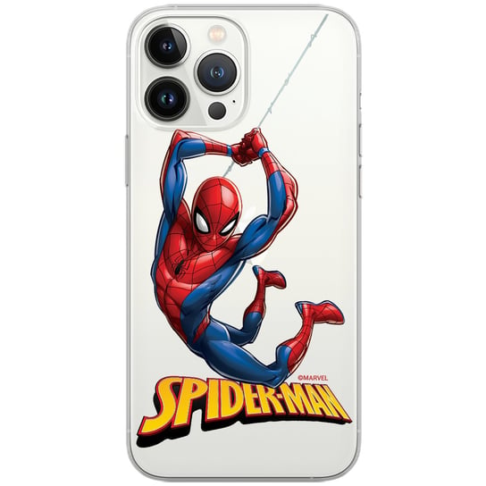 Etui Marvel dedykowane do Samsung A03S, wzór: Spider Man 019 Etui częściowo przeźroczyste, oryginalne i oficjalnie licencjonowane ERT Group
