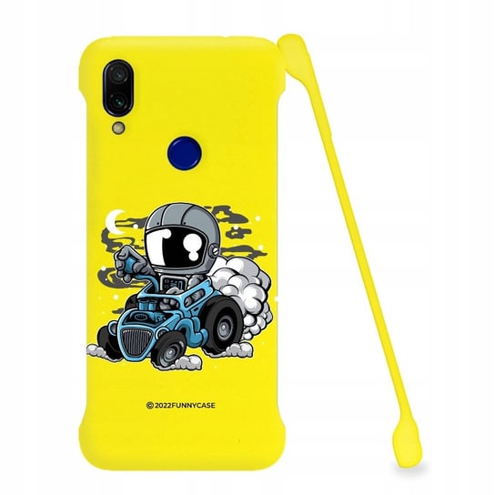 ETUI MAT PLECKI ŻÓŁTE do XIAOMI REDMI 7 KOSMOS Wz Funnycase