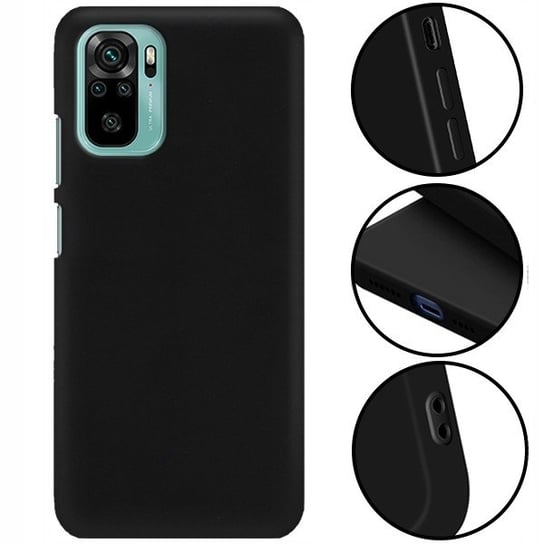 ETUI MATOWE CZARNE do XIAOMI REDMI NOTE 10S Smooth Funnycase