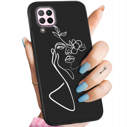 Etui Matowe Do Huawei P40 Lite Wzory Line Art Kreska Linia Obudowa Case Huawei