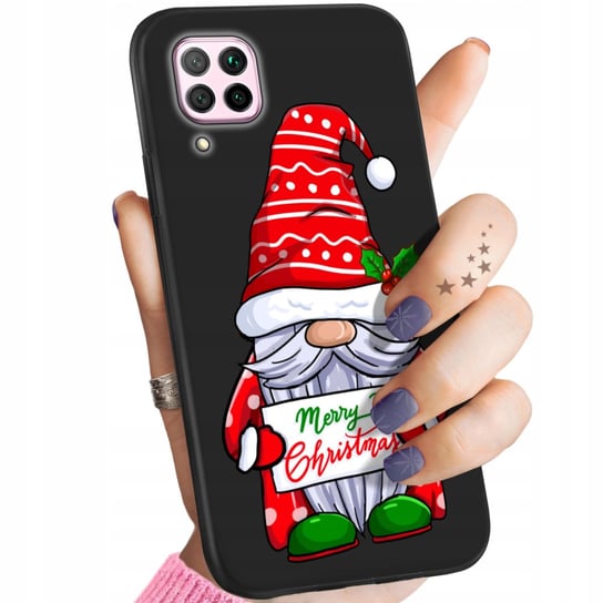 Etui Matowe Do Huawei P40 Lite Wzory Mikołaj Święta Renifer Obudowa Case Huawei