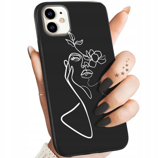 Etui Matowe Do Iphone 11 Wzory Line Art Kreska Linia Obudowa Pokrowiec Case Apple