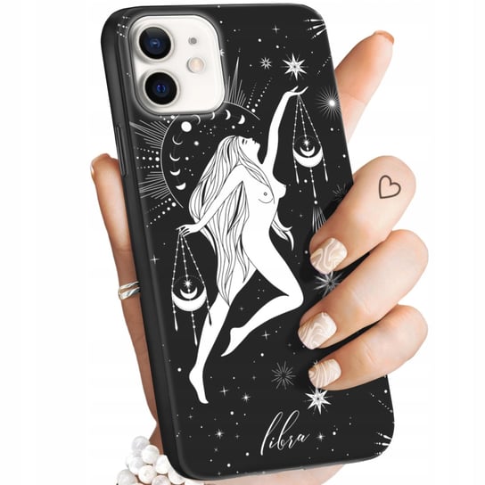 ETUI MATOWE DO IPHONE 12 / 12 PRO WZORY ZODIAK ZNAKI ZODIAKU HOROSKOP CASE Apple