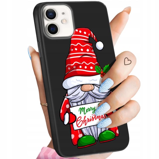 Etui Matowe Do Iphone 12 Mini Wzory Mikołaj Święta Renifer Obudowa Case Apple
