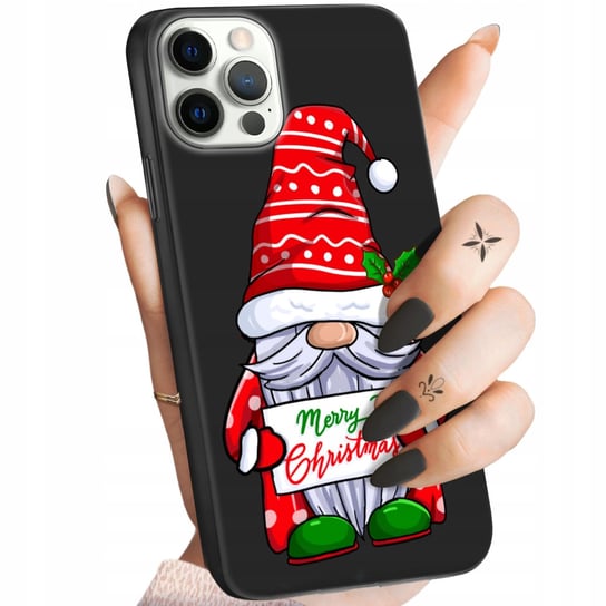 Etui Matowe Do Iphone 12 Pro Max Wzory Mikołaj Święta Renifer Obudowa Case Apple